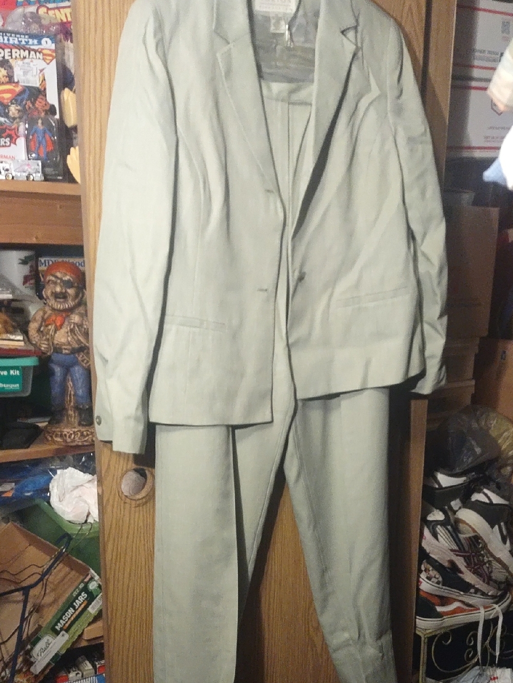 Norton McNaughton Light Gray Women's Blazer and Matching Pants